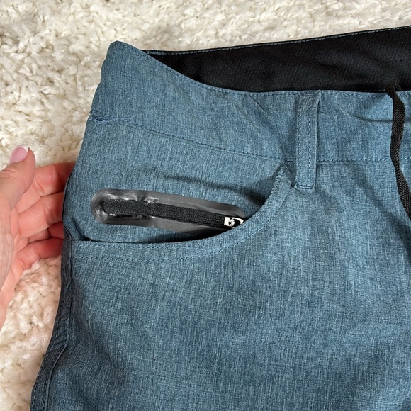 Fox Racing Board Shorts Men 34 Hybrid Blue Hike Camp Beach Surf Outdoor - Picture 5 of 11